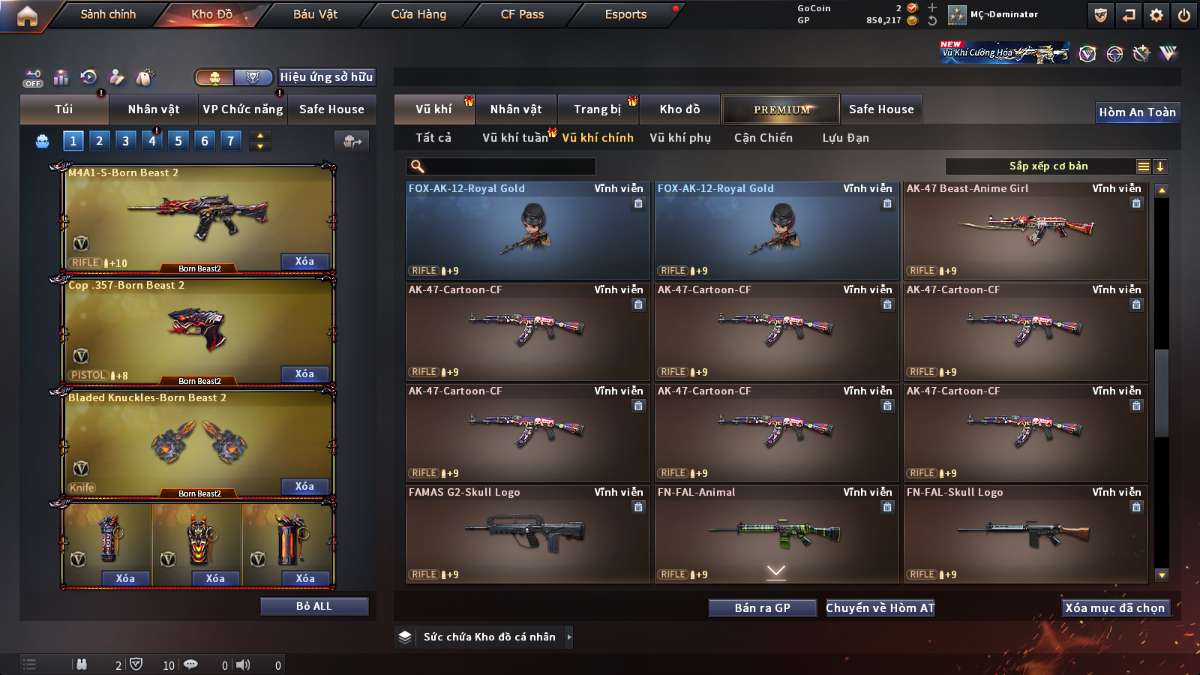 shop acc cf uy tin gia re
